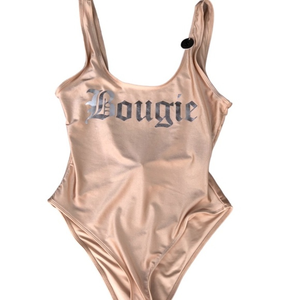 Forever 21 Gold Bougie Bathing suit one piece S Small Swimwear Summer B…